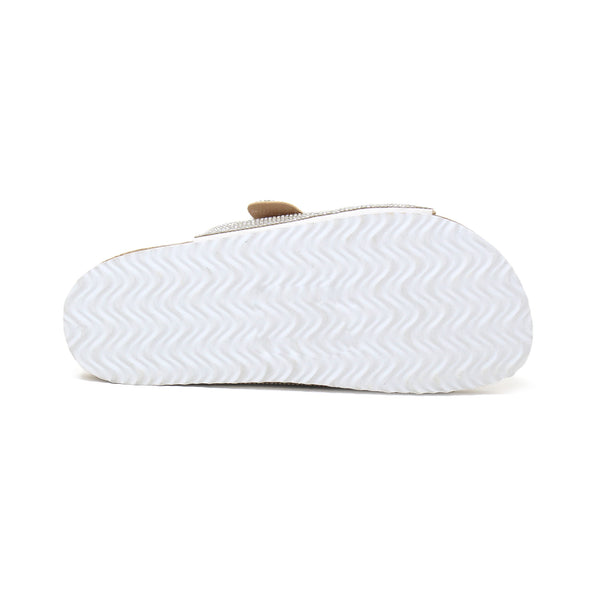 GIAN107 Women's Slip On Sandal With Double Buckle Strap Yoki