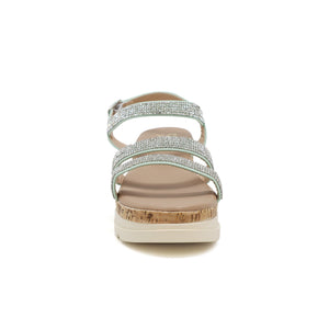 BRENDA-22 Women's Open Toe Platform Sandal With PU Strap - Yoki 