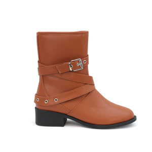 DARCY-12 Women's Strap With Buckle Riding Boot - Yoki 