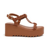 Women’s Bumble-05 Platform Wedge Sandals With Upper Braided Straps - Yoki 